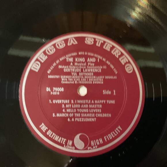 Rodgers & Hammerstein's "The King And I" Original Cast Album Vinyl Record 1959 - Picture 6 of 6